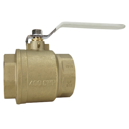 Tmg 2-1/2 in. Lead Free Brass FNPT x FNPT Full-Port Ball Valve 94ALF10901TMG